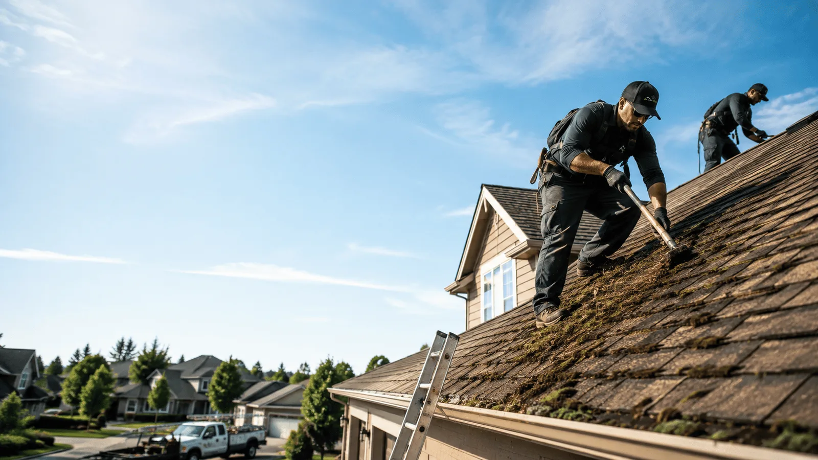 Roof Moss Removal in Saline, MI near me